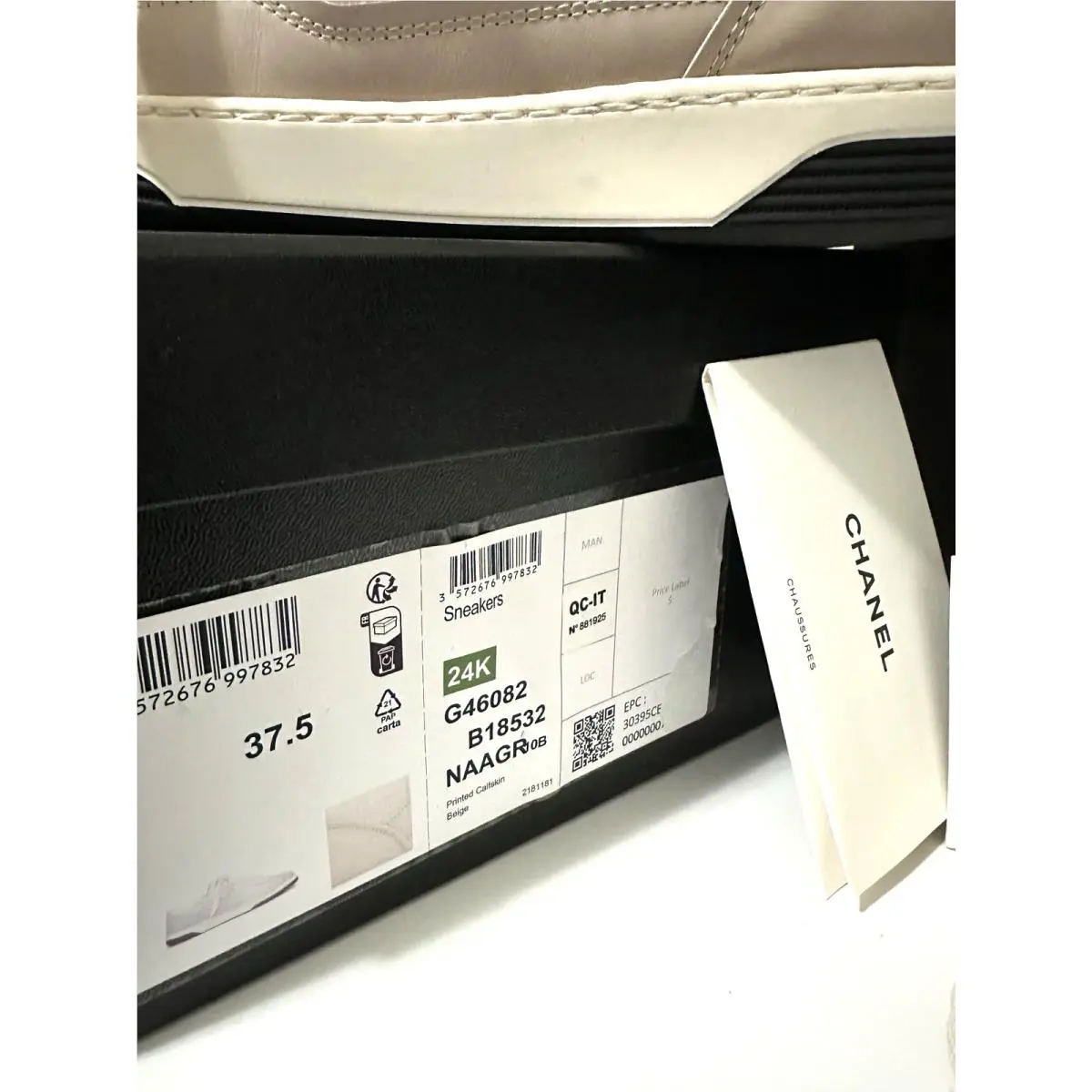 Chanel shoes - CHANEL CC - G39978 X56979 K5843 - Black/White (UPC: 3572672722131) 5