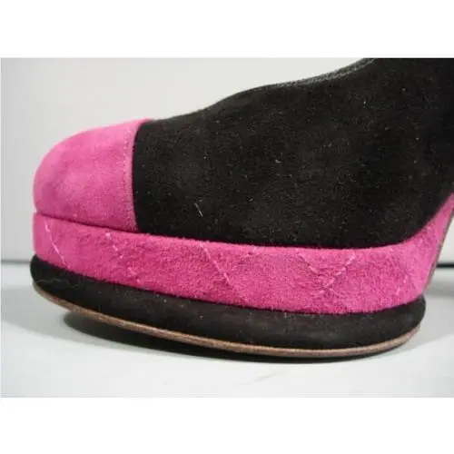 Chanel shoes - Chanel Double Platform Pumps - Double Platform Pumps - Blacks (UPC: 3572627885584) 4