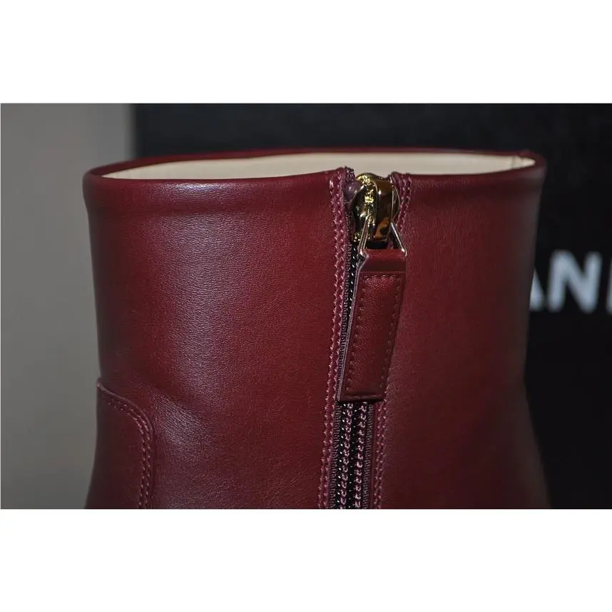 Chanel shoes - CHANEL 16A - Red, Name:: Burgundy 3
