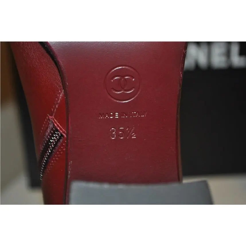 Chanel shoes - CHANEL 16A - Red, Name:: Burgundy 7