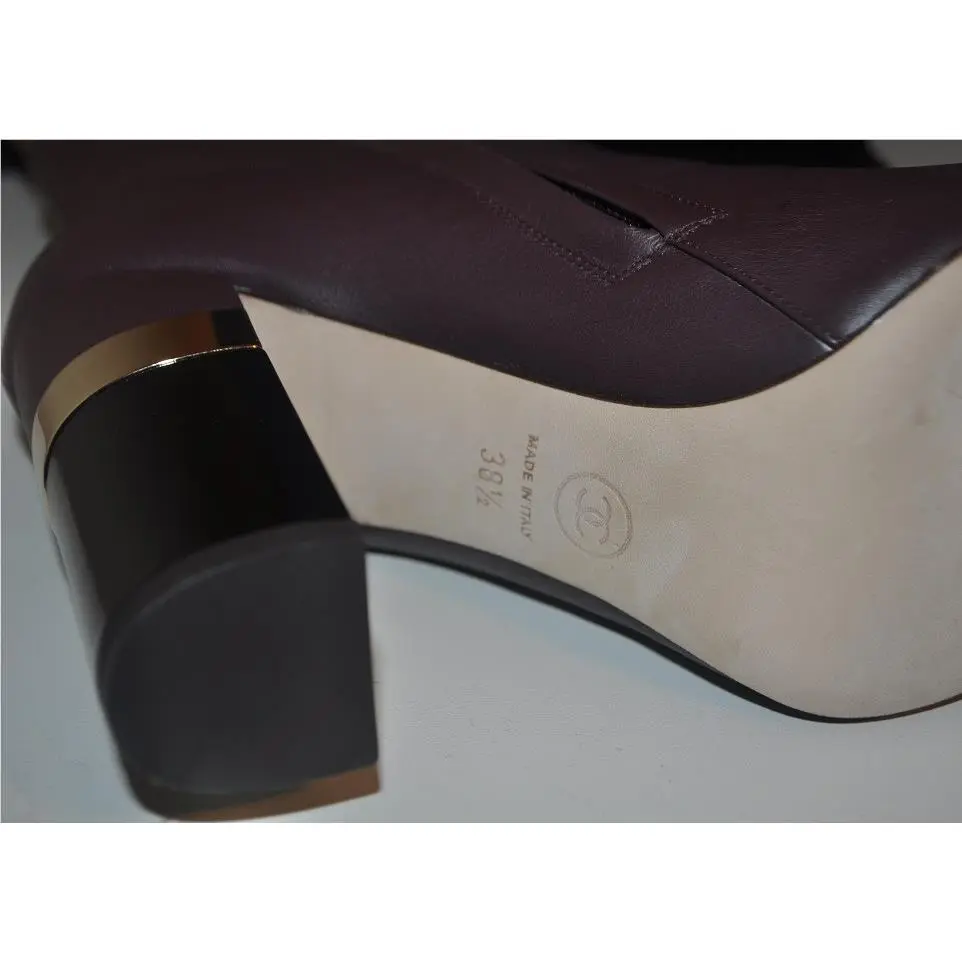 Chanel shoes - Burgundy, Name:: Burgundy 4