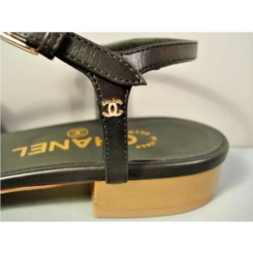 Chanel shoes - Thong - Thong - Black (UPC: 3572634000871) 2