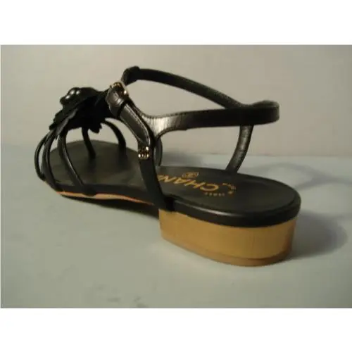 Chanel shoes - Thong - Thong - Black (UPC: 3572634000871) 8