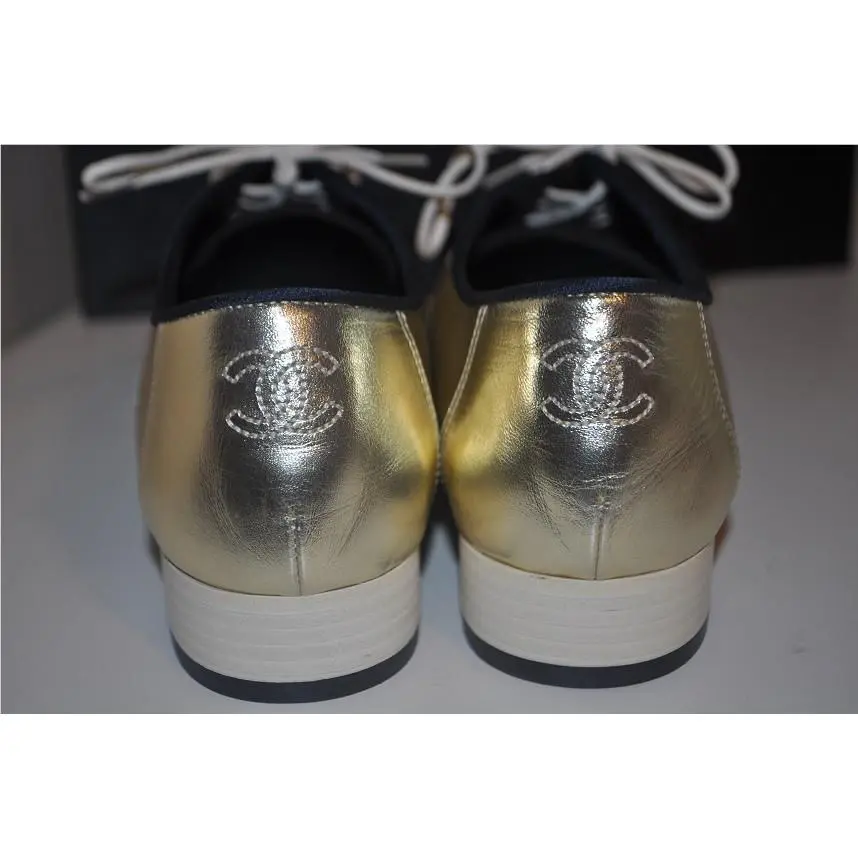 Chanel shoes - Black / Gold 4