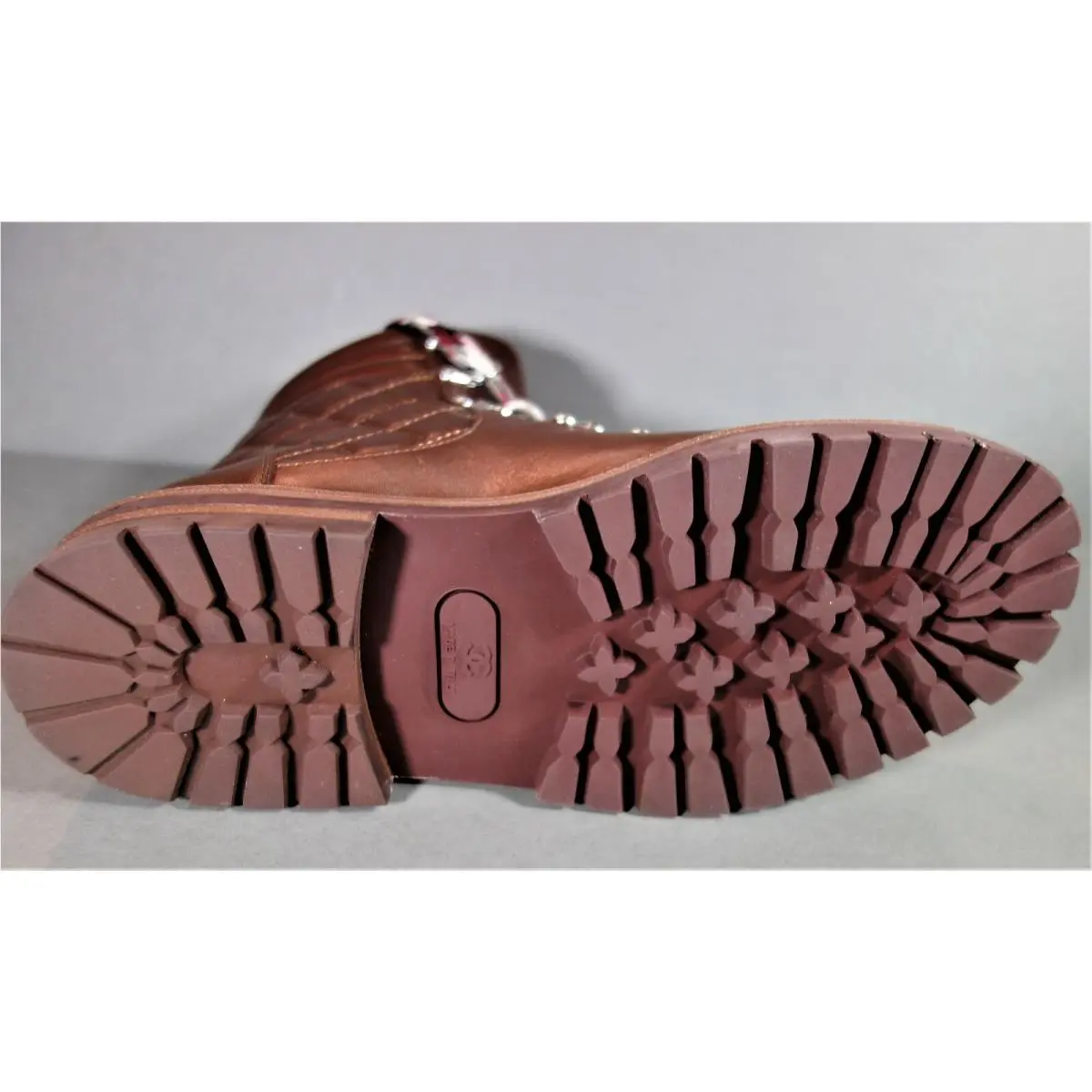 Chanel shoes - Lace Up Ankle Boots - Lace Ankle Boots - Brown, s: Burgundy/Wine/Brown (UPC: 3572641943505) 8