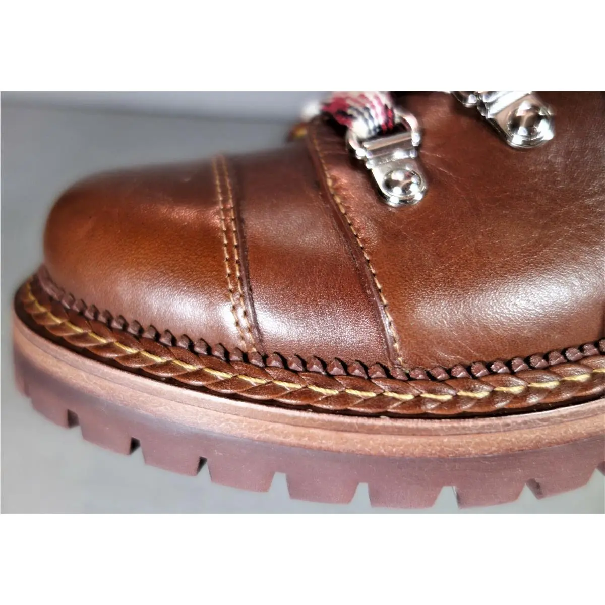 Chanel shoes - Lace Up Ankle Boots - Lace Ankle Boots - Brown, s: Burgundy/Wine/Brown (UPC: 3572641943505) 6