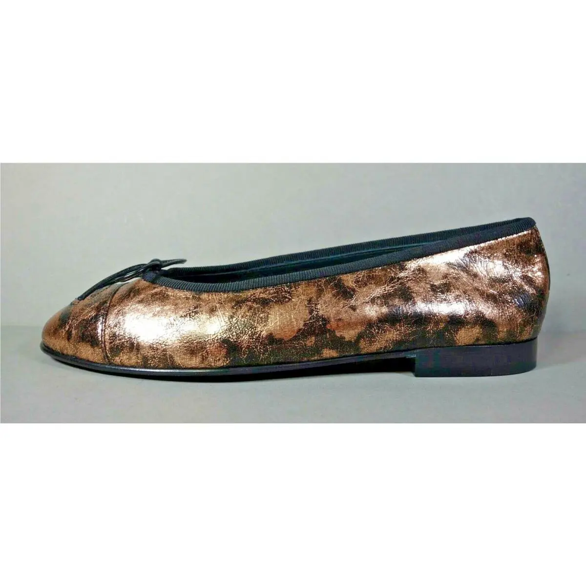 Chanel shoes - Chanel Ballerina - Ballerina - Multicolor, s: Black & Bronze (UPC: 3572642848823) 1