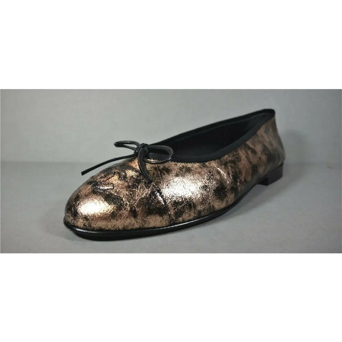 Chanel shoes - Chanel Ballerina - Ballerina - Multicolor, s: Black & Bronze (UPC: 3572642848823) 2