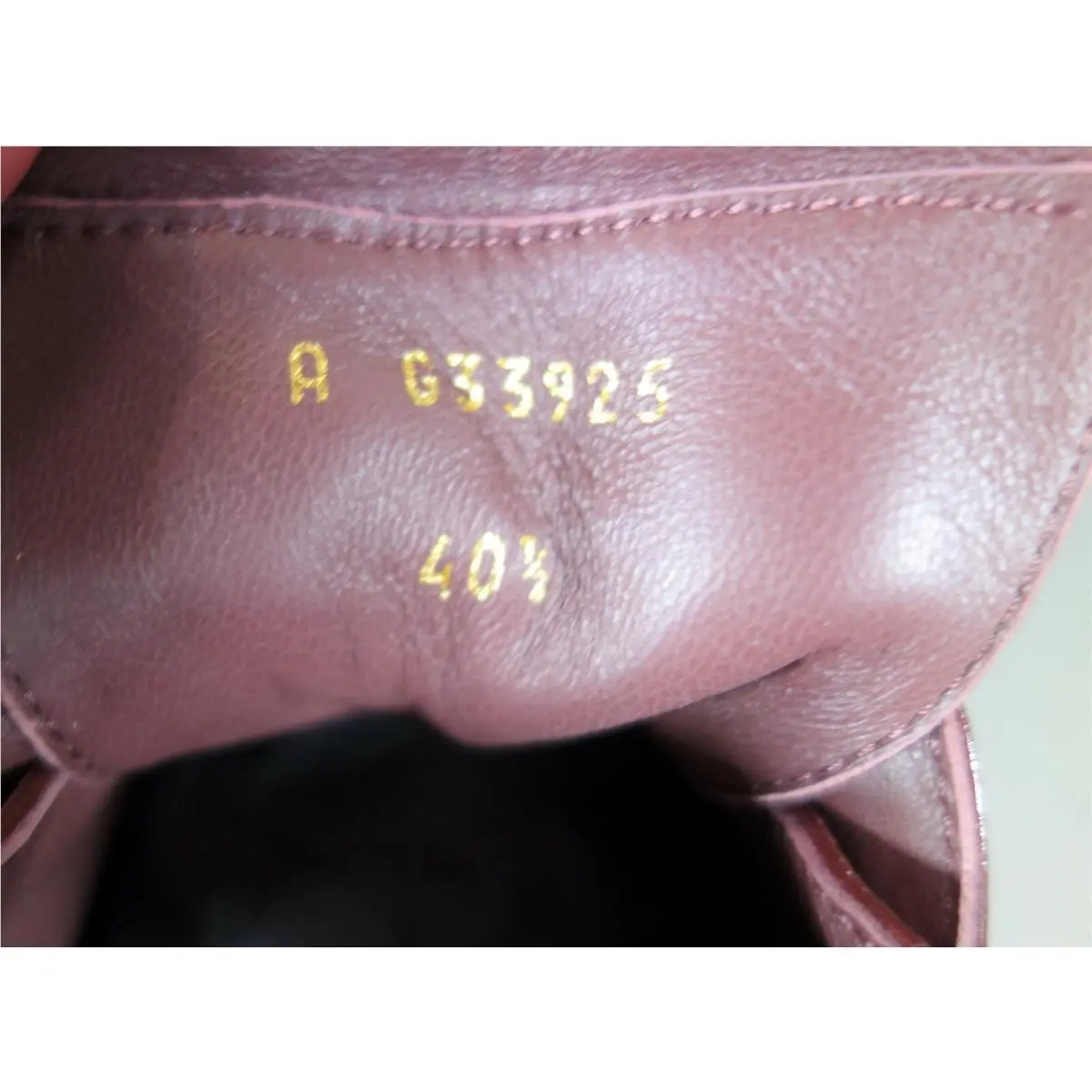 Chanel shoes - Biker/Moto Boots - Boots - Burgundy, s: Burgundy/Wine (UPC: 3572641989541) 10
