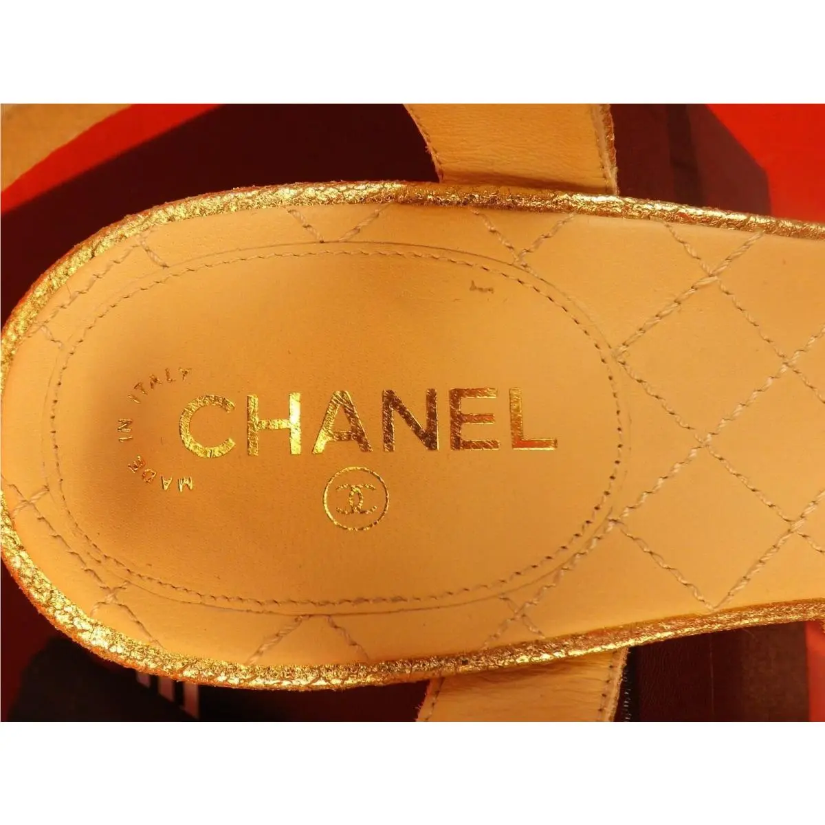 Chanel shoes - G30585X02348 - G30585X02348 - Metallic Gold (UPC: 3572632956958) 8