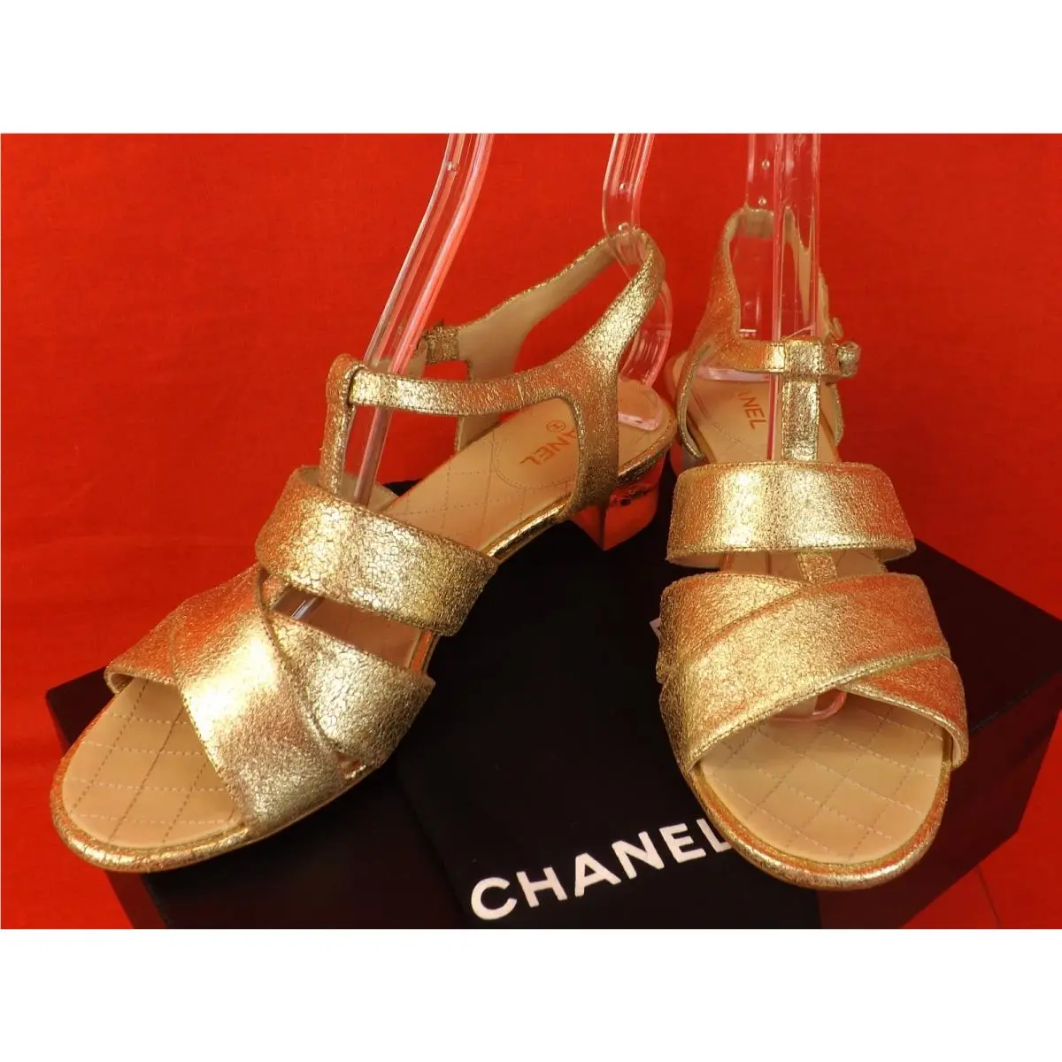 Chanel shoes - G30585X02348 - G30585X02348 - Metallic Gold (UPC: 3572632956958) 0