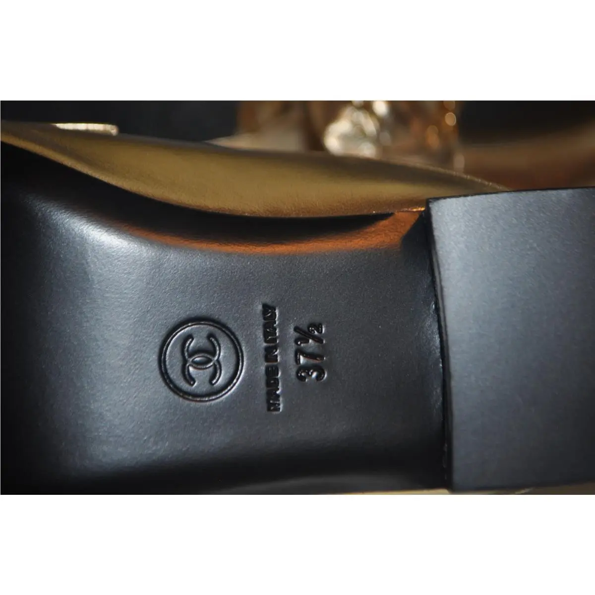Chanel shoes - Gold (UPC: 3572639283316) 7