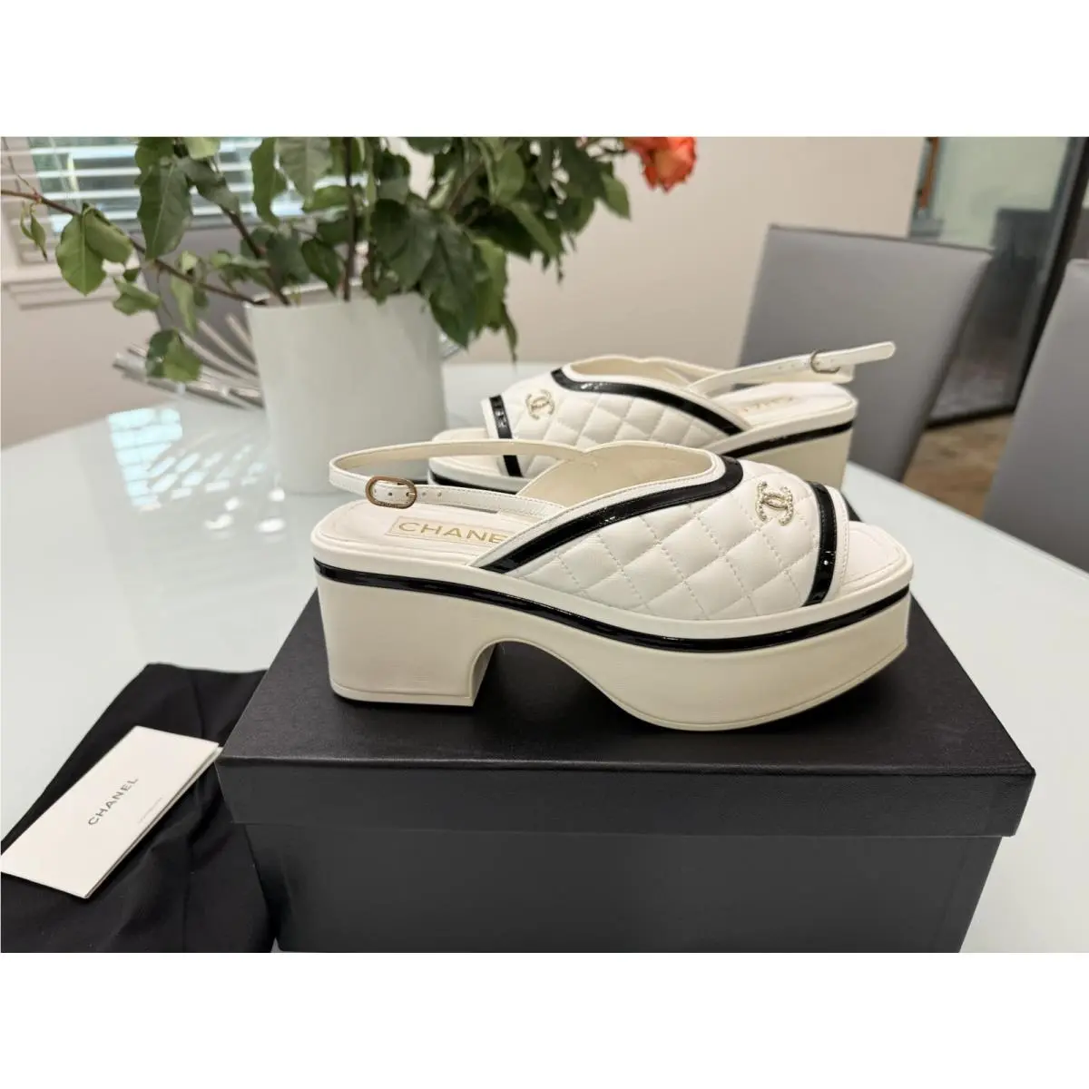 Chanel shoes - Open Toe - Open Toe - Black & White 0