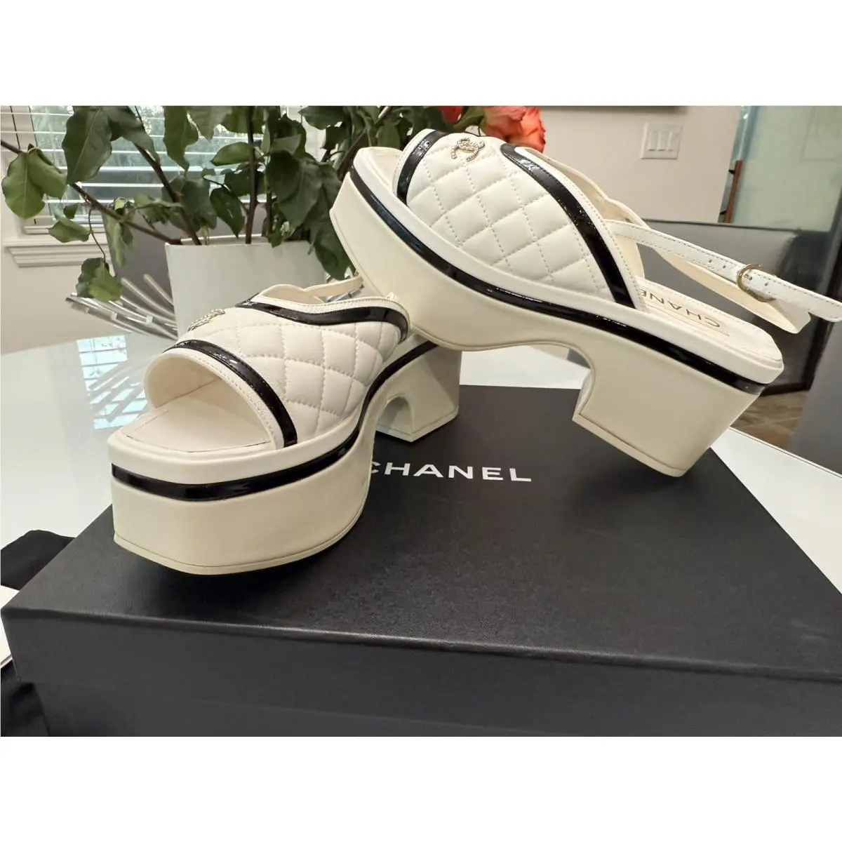Chanel shoes - Open Toe - Open Toe - Black & White 1