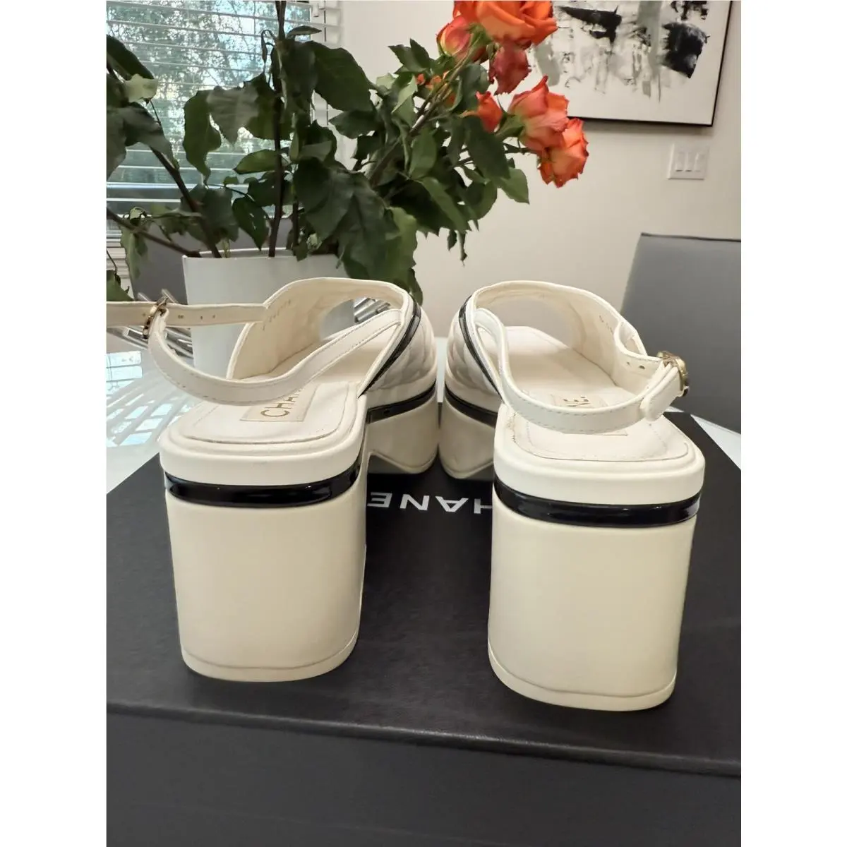 Chanel shoes - Open Toe - Open Toe - Black & White 3