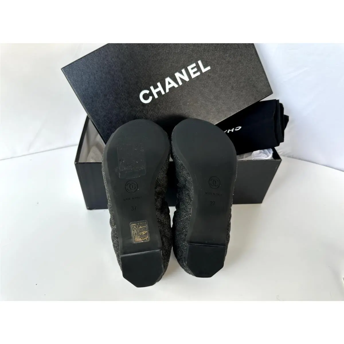 Chanel shoes - flats - flats - Gray (UPC: 3572627935241) 8