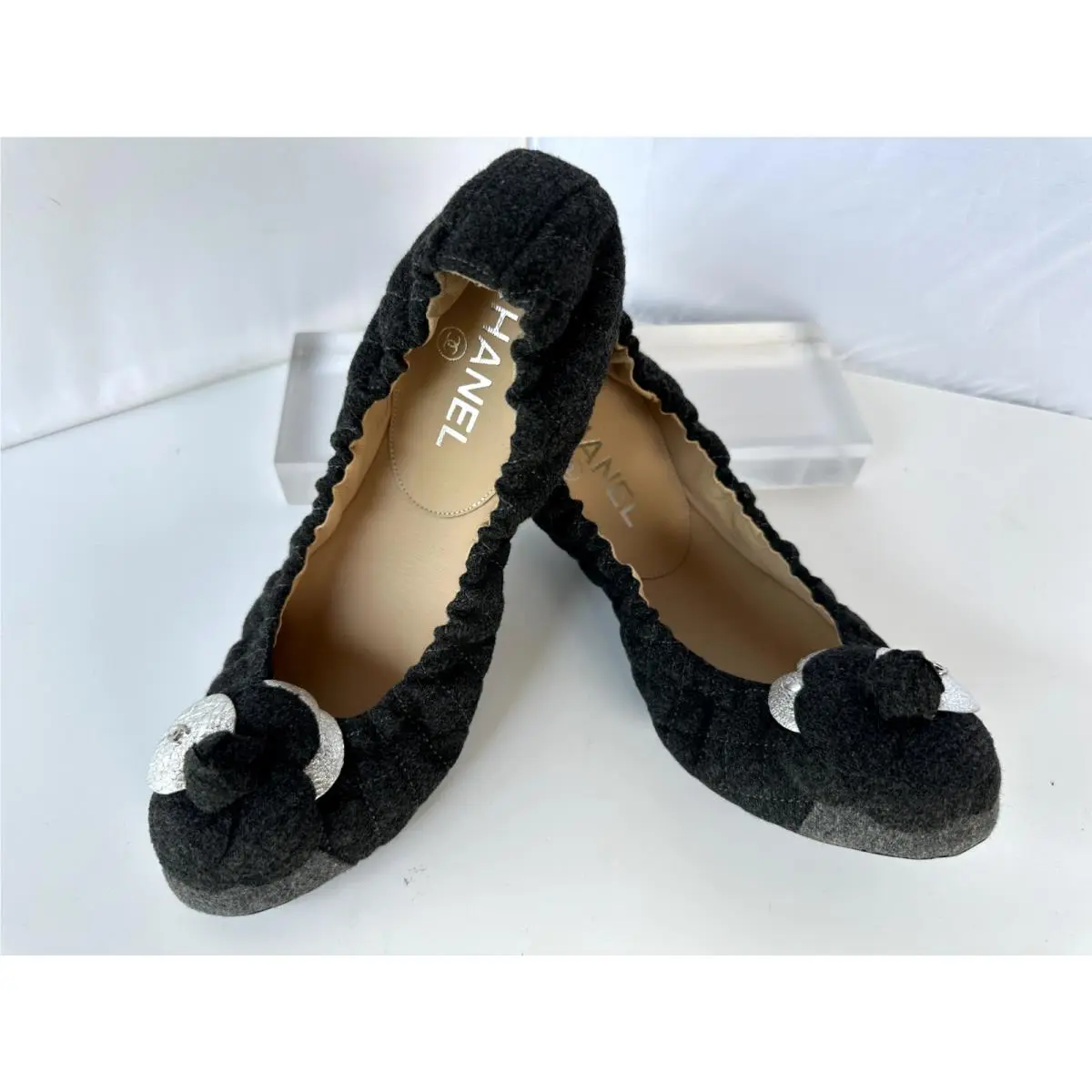 Chanel shoes - flats - flats - Gray (UPC: 3572627935241) 9
