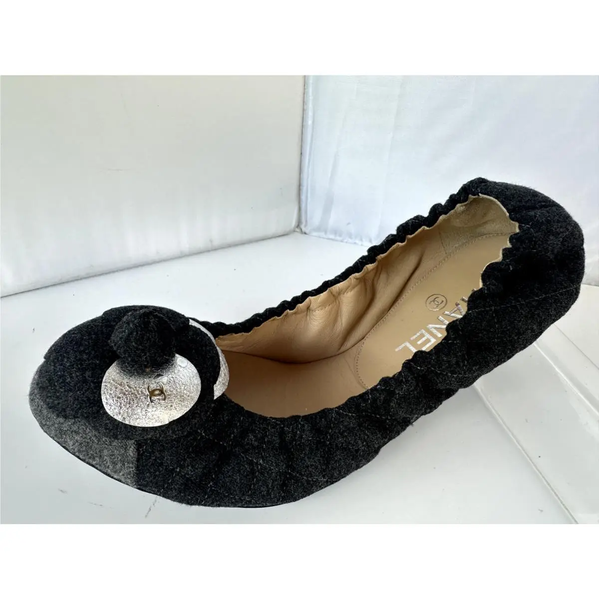 Chanel shoes - flats - flats - Gray (UPC: 3572627935241) 11