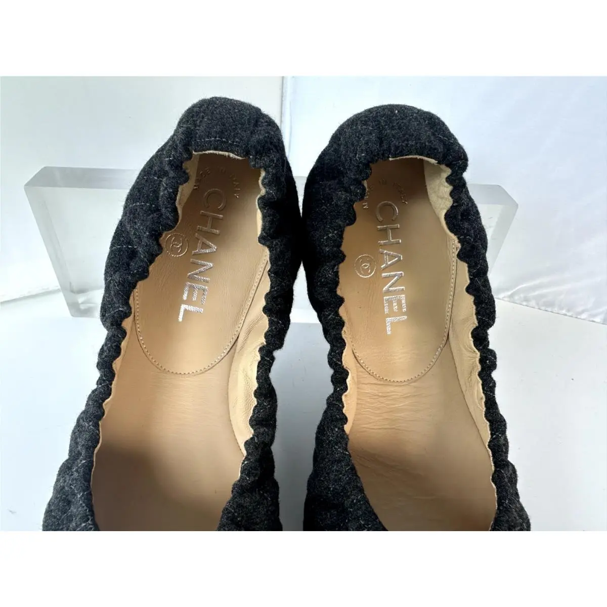 Chanel shoes - flats - flats - Gray (UPC: 3572627935241) 12