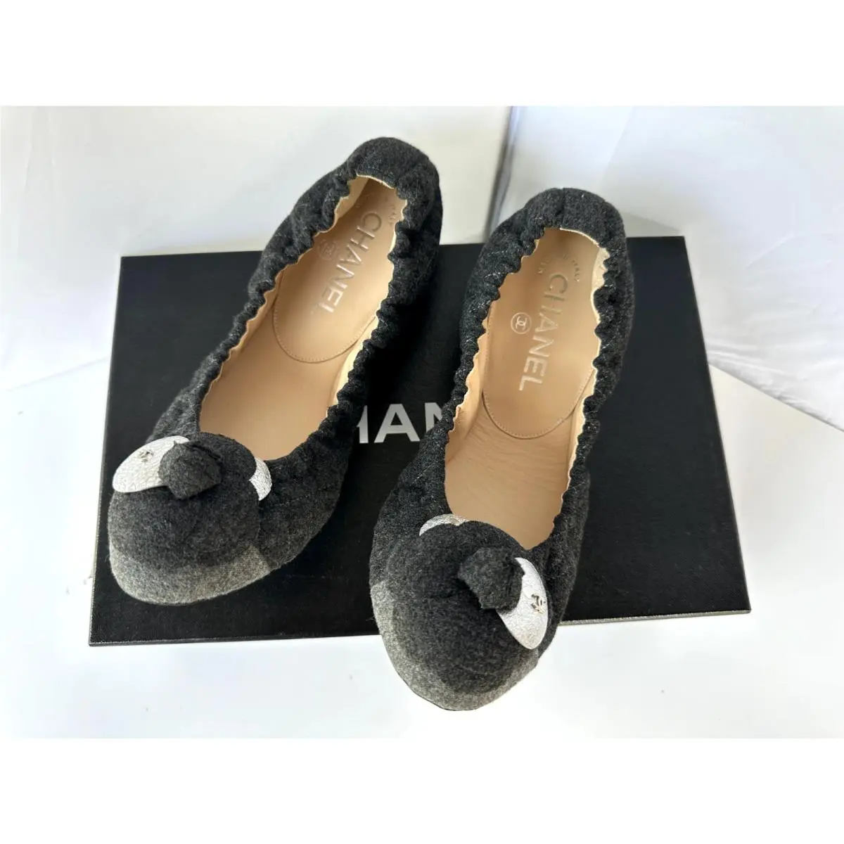 Chanel shoes - flats - flats - Gray (UPC: 3572627935241) 14
