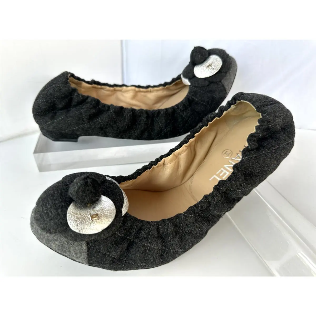 Chanel shoes - flats - flats - Gray (UPC: 3572627935241) 15