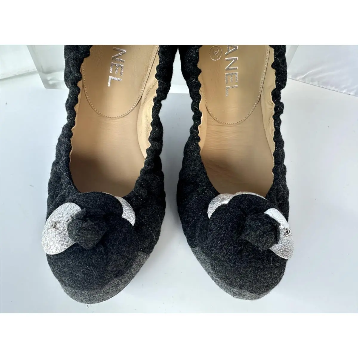 Chanel shoes - flats - flats - Gray (UPC: 3572627935241) 16