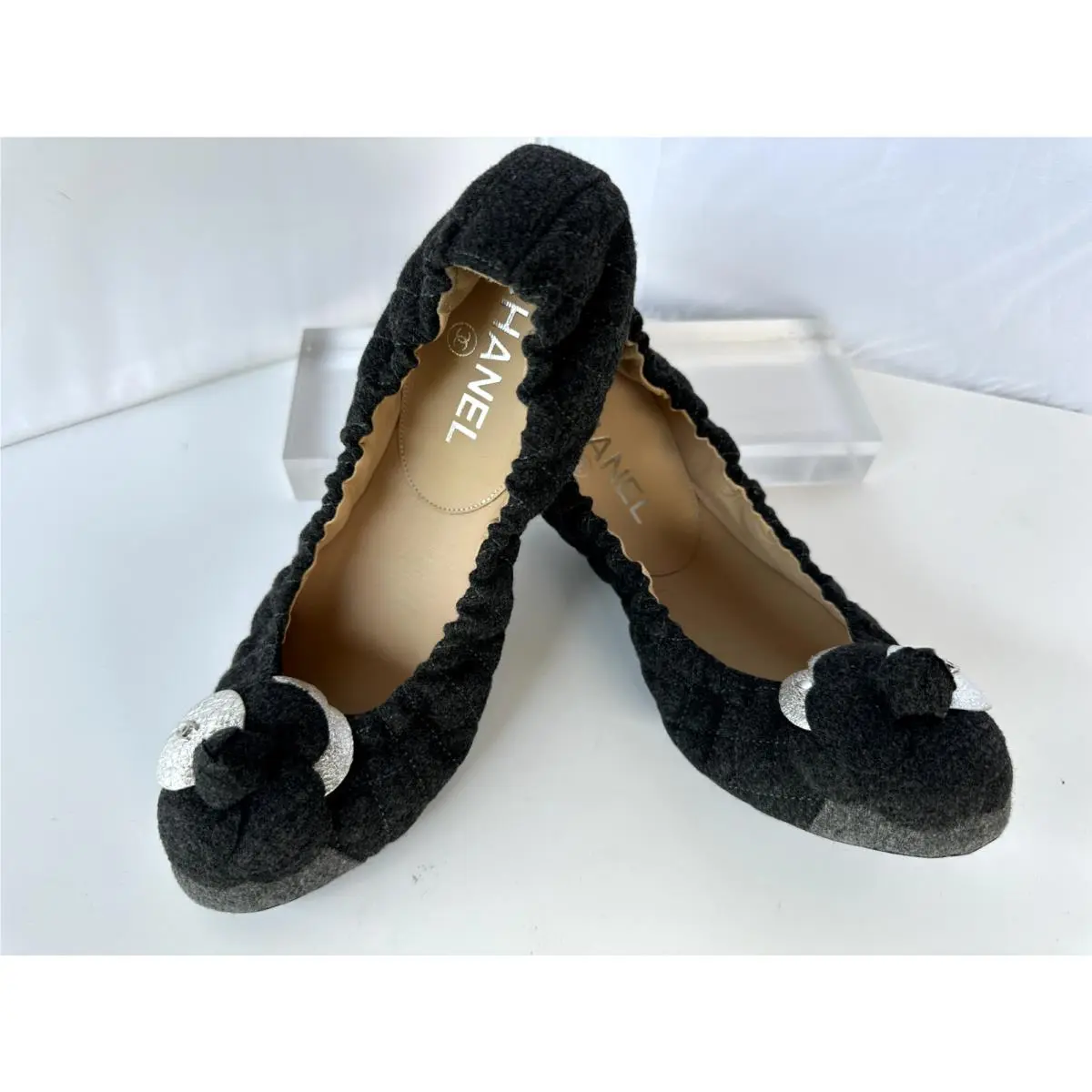Chanel shoes - flats - flats - Gray (UPC: 3572627935241) 18