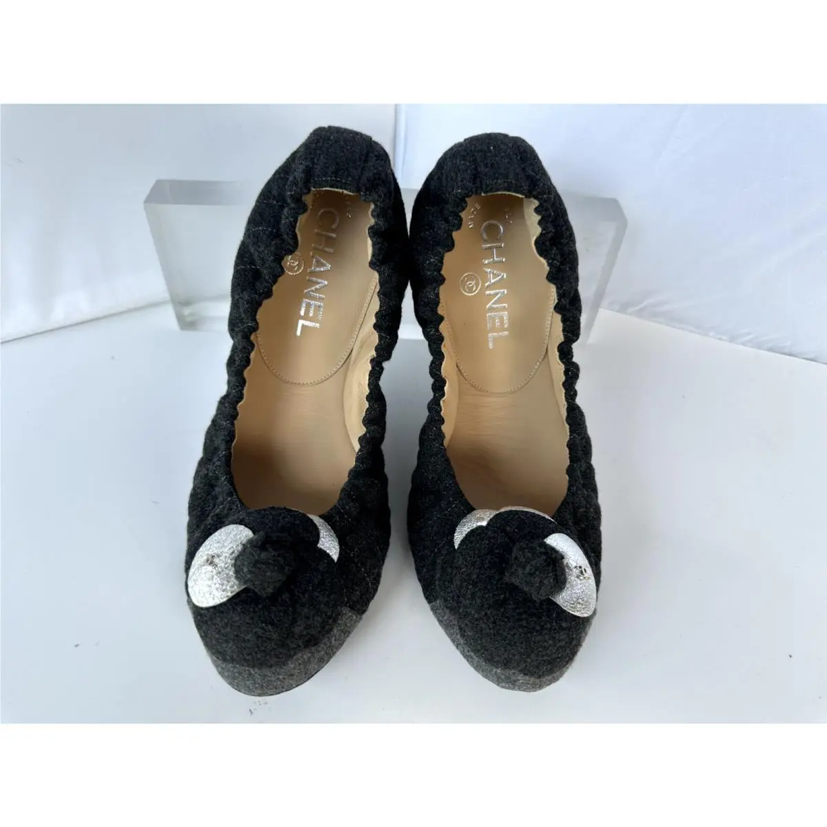 Chanel shoes - flats - flats - Gray (UPC: 3572627935241) 5