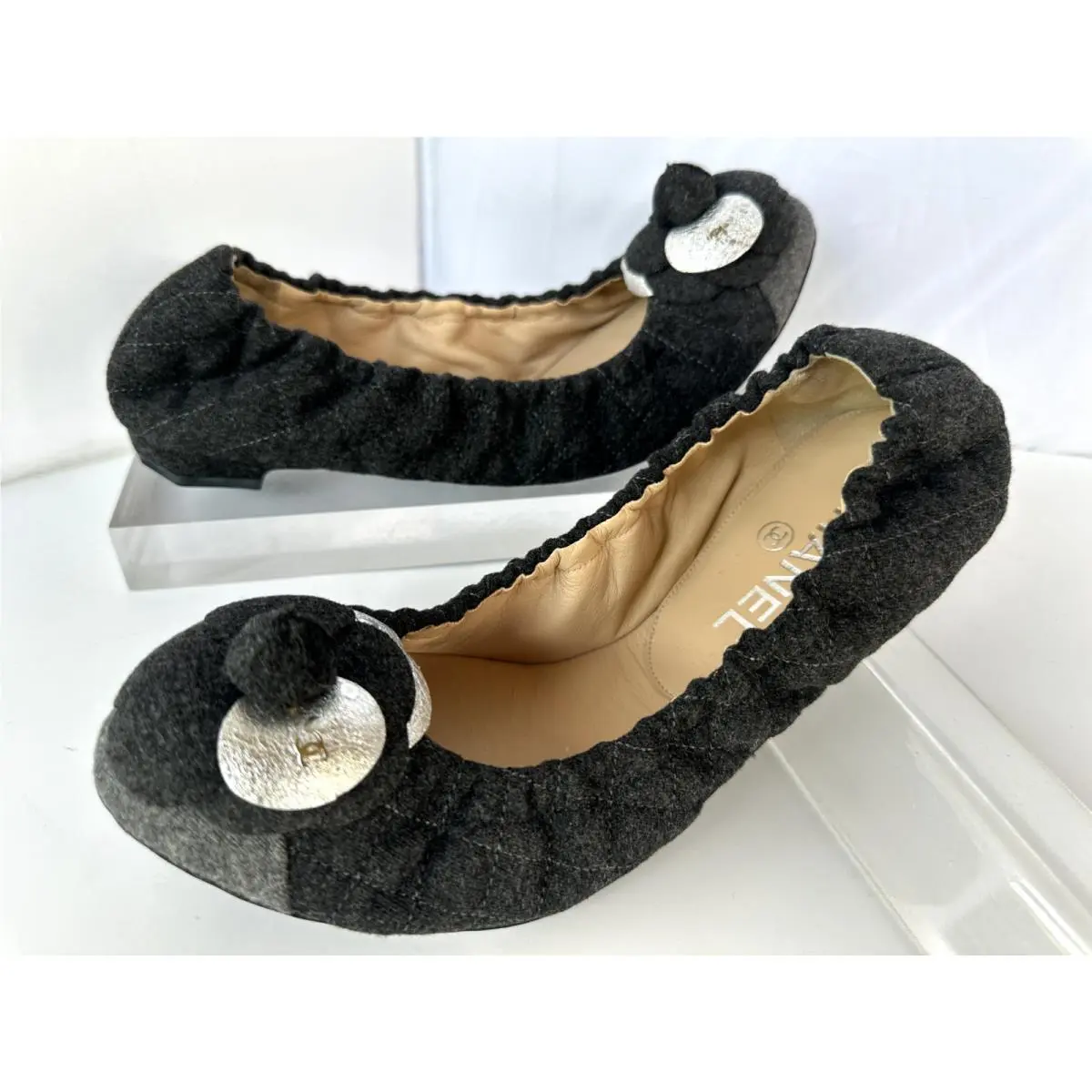 Chanel shoes - flats - flats - Gray (UPC: 3572627935241) 7