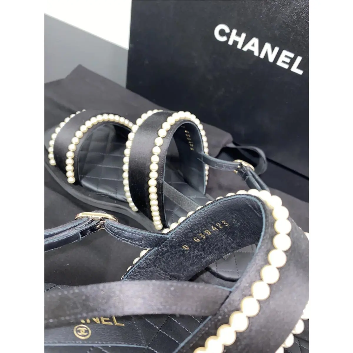 Chanel shoes - Chanel Sandal - Sandal - G38423 X56426 94305 - Black 8