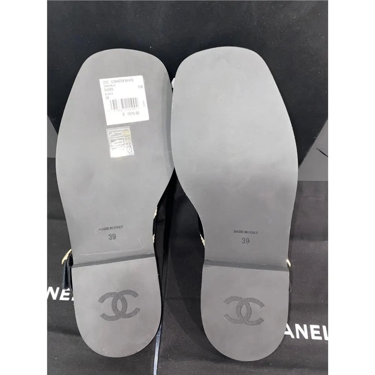 Chanel shoes - Chanel Sandal - Sandal - G38423 X56426 94305 - Black 9