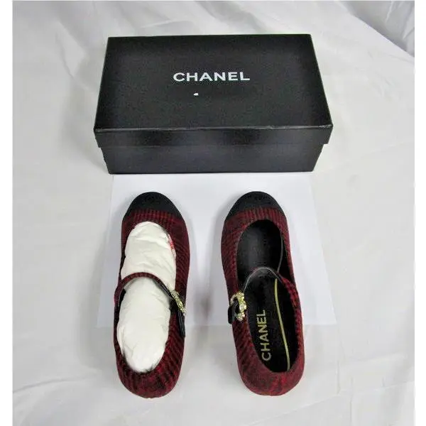 Chanel shoes - Red and Black 2