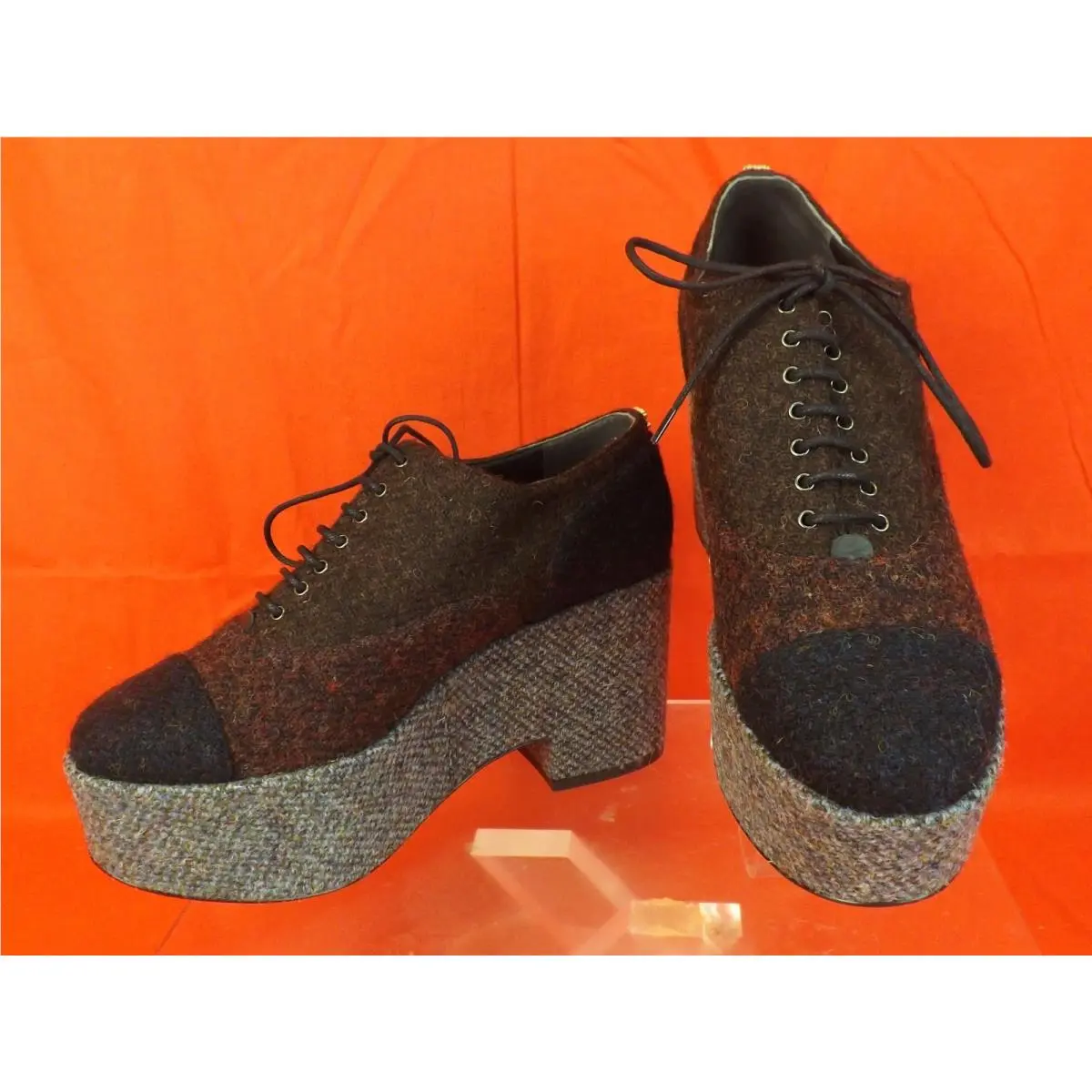 Chanel shoes - G31343 - G31343 - BURGUNDY/NAVY/GREY (UPC: 3572634878067) 1