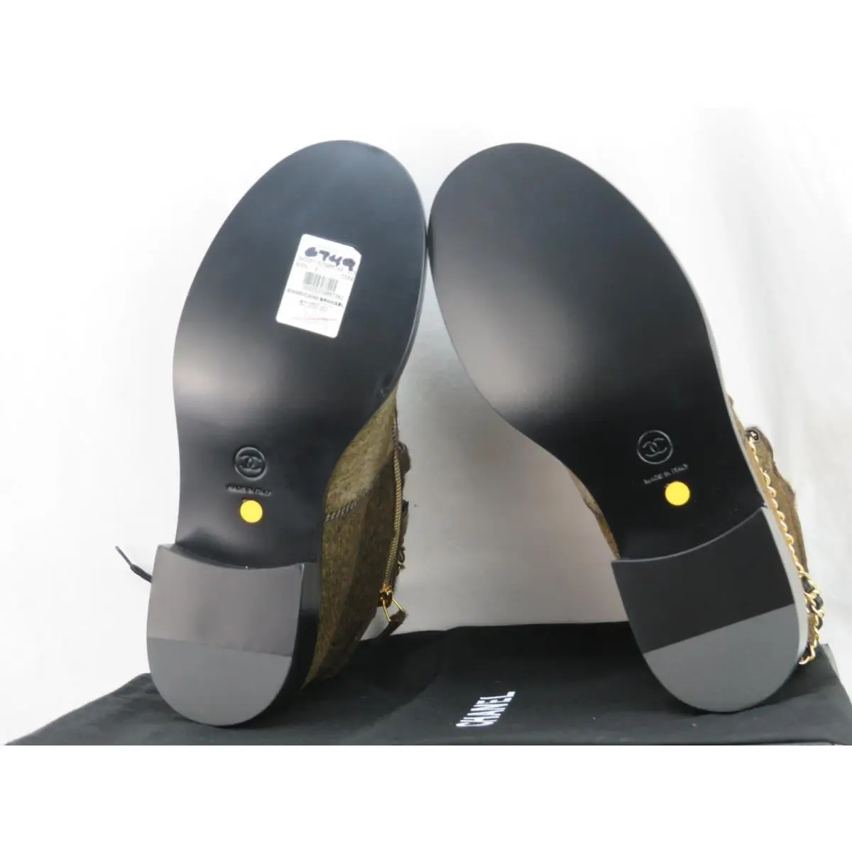 Chanel shoes - Browb/Black/Gold (UPC: 3572634132282) 9