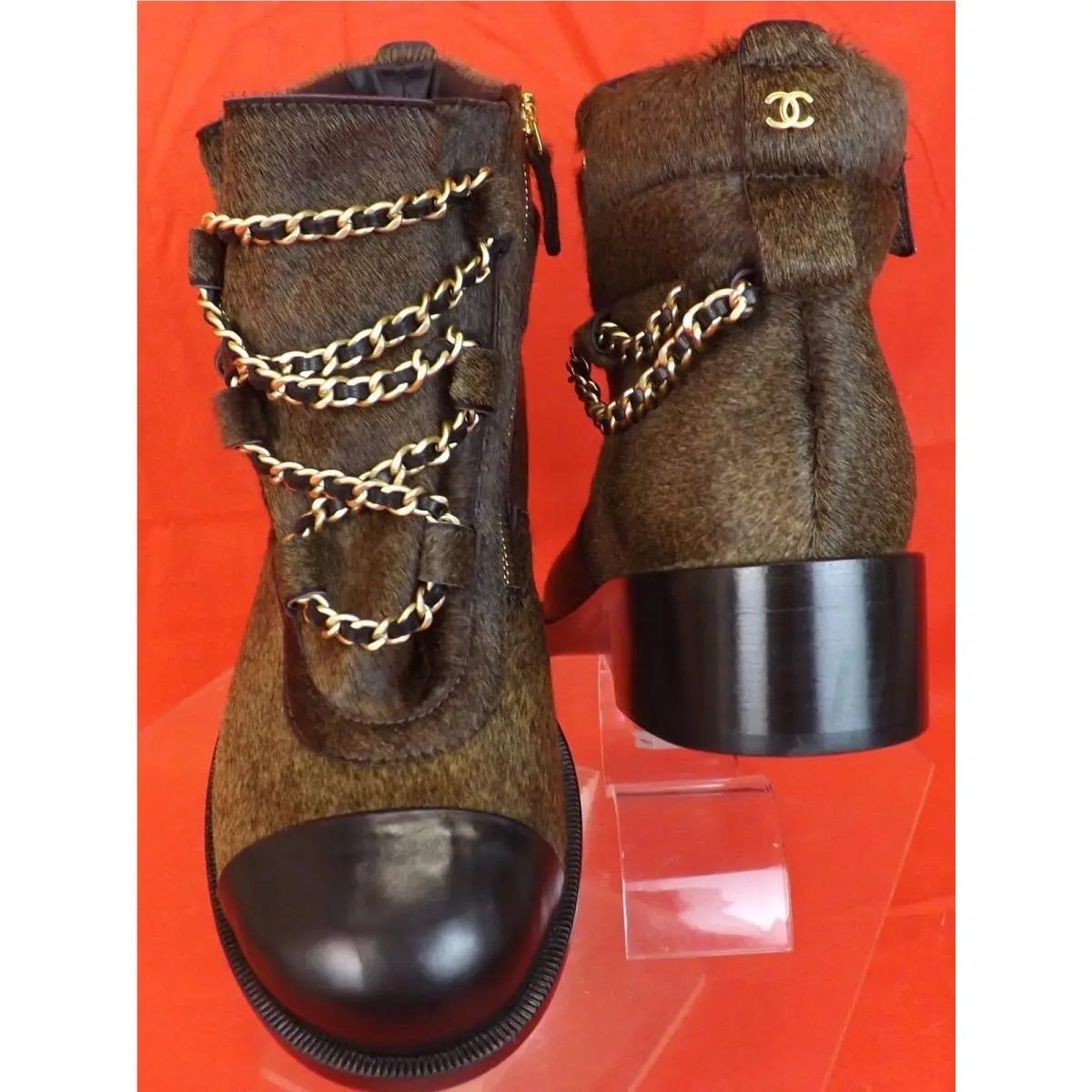 Chanel shoes - Browb/Black/Gold (UPC: 3572634132282) 5