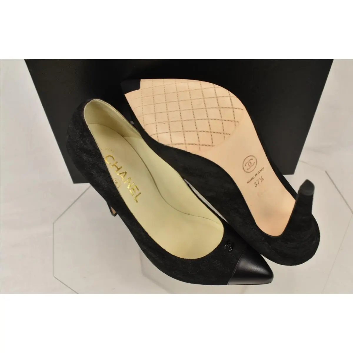 Chanel shoes - CHANEL G28778 SHIMMER - SHIMMER - Black (UPC: 3572628965681) 8