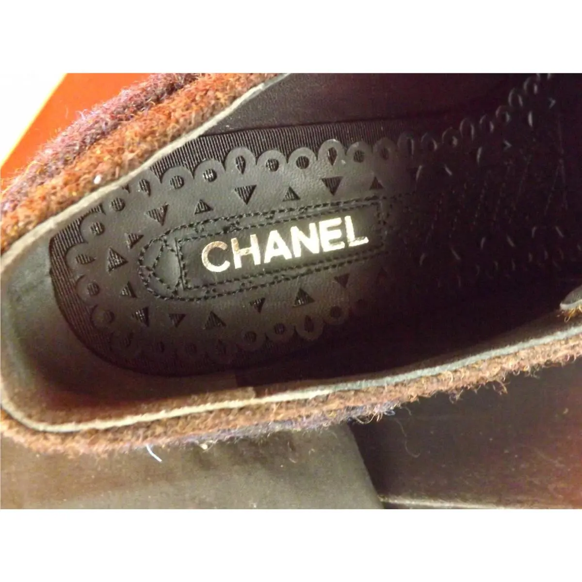 Chanel shoes - CHANEL G31343 - BURGUNDY/NAVY/GREY (UPC: 3572634878067) 8
