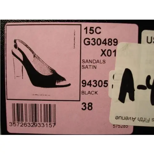 Chanel shoes - Chanel sandals slingbacks pumps - sandals slingbacks pumps - Black (UPC: 452537261094) 9