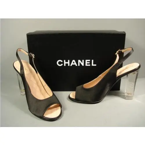 Chanel shoes - Chanel sandals slingbacks pumps - sandals slingbacks pumps - Black (UPC: 452537261094) 0