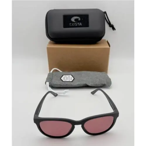 Mooring Polarized Sunglasses Black/rose Glass 580G by Costa Del Mar