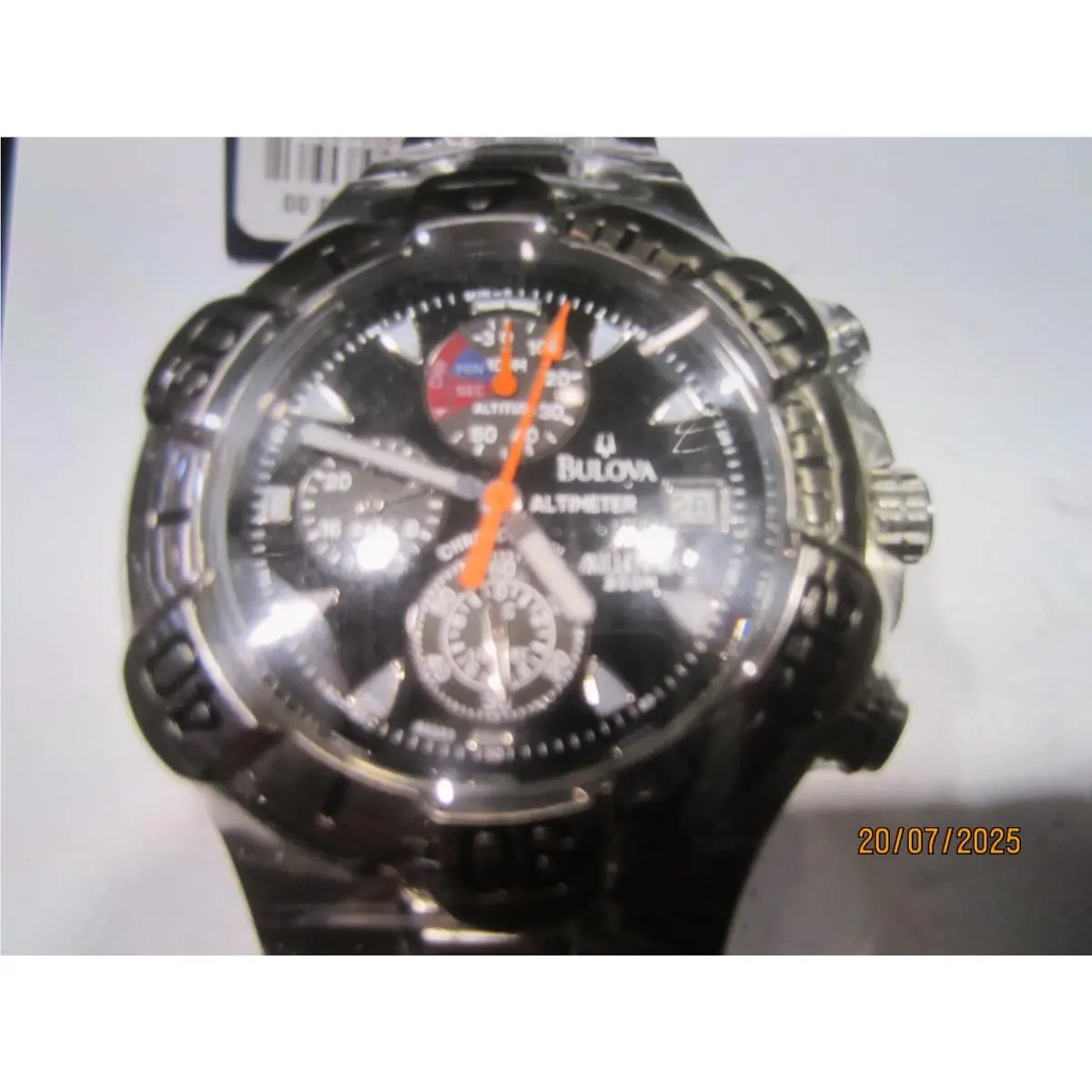 Altemeter Men`s Watch Chrono Alarm All S/s Swiss 96B56 by Bulova