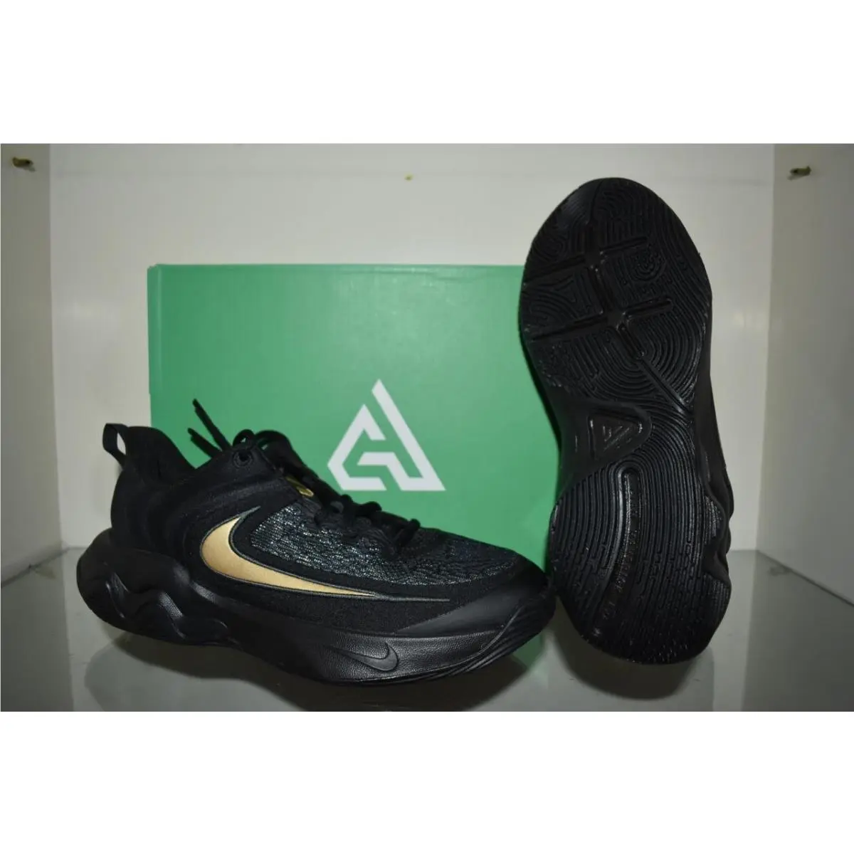 Nike Giannis Immortality 4 Men`s Basketball Shoes Black FQ3680 010 Black/gold