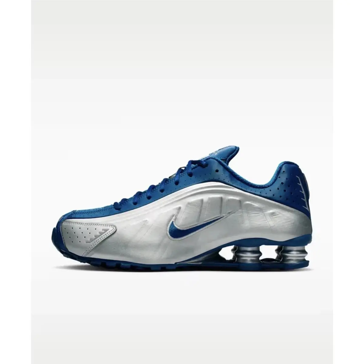 Nike shoes - Nike Shox R4 - Shox - Metallic Silver/Psychic Blue 0