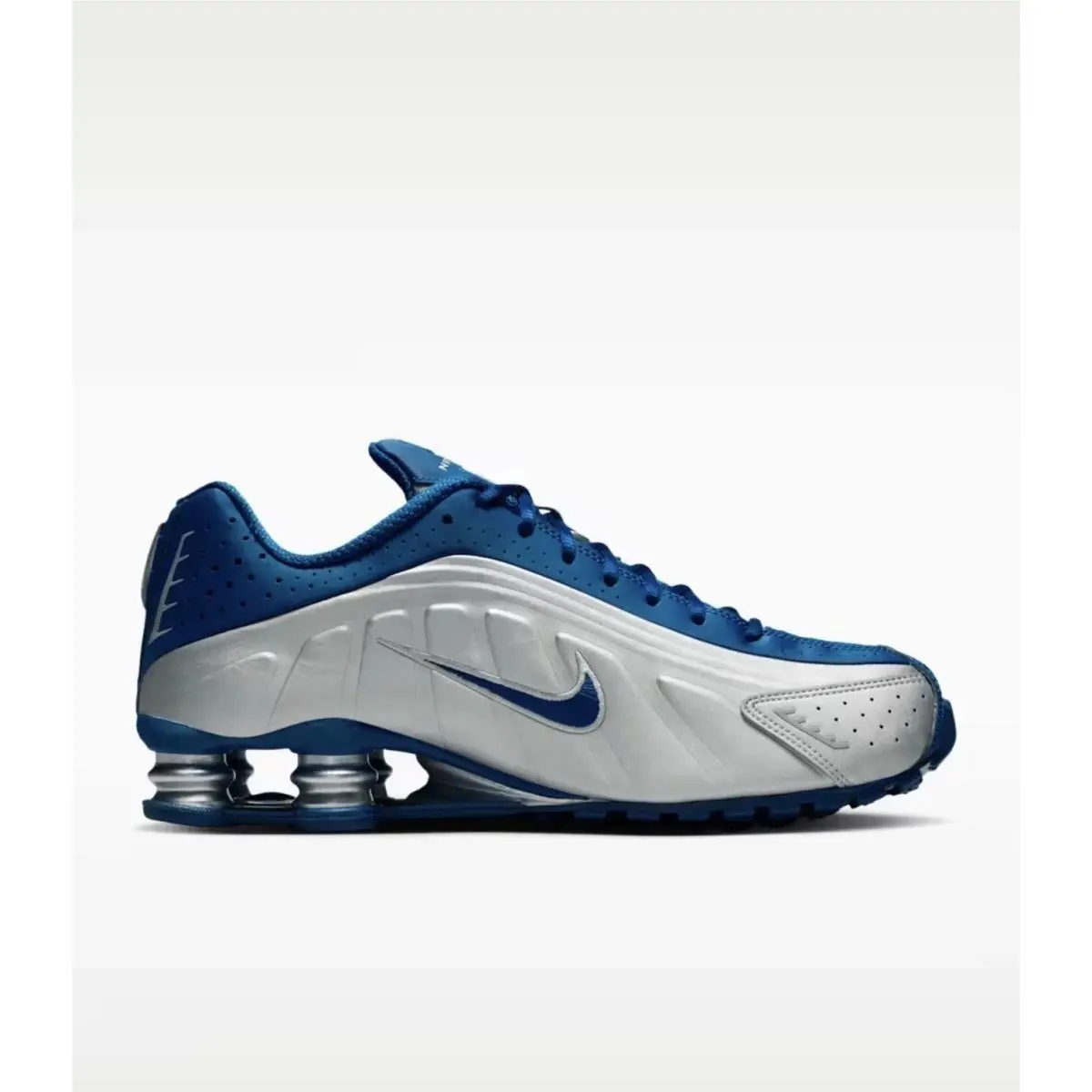 Nike shoes - Nike Shox R4 - Shox - Metallic Silver/Psychic Blue 4