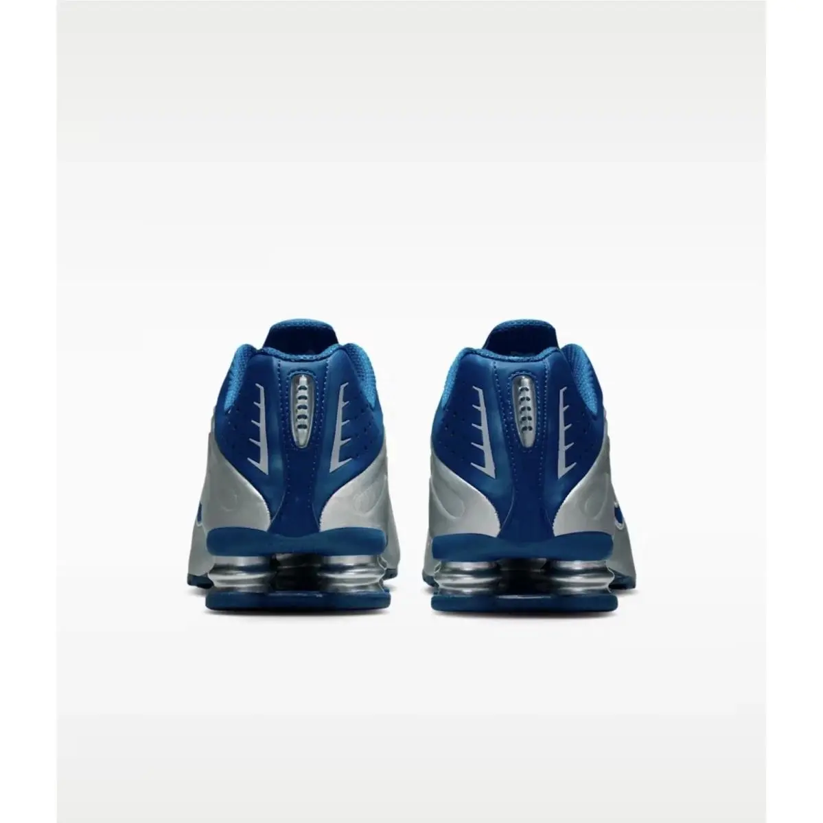 Nike shoes - Nike Shox R4 - Shox - Metallic Silver/Psychic Blue 7