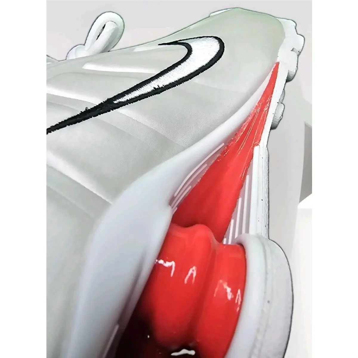 Nike shoes - Nike Shox R4 - Shox - White/White/Phantom 8