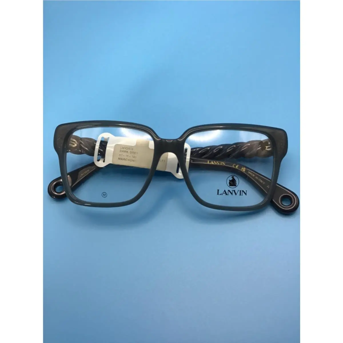 LNV2634 020 Dark Grey Eyeglasses Frames 53 15-145 by Lanvin