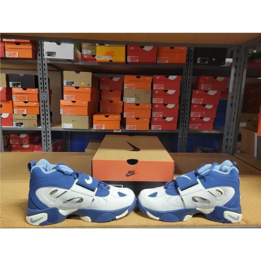 Nike shoes - Nike Air Diamond Turf II (GS) - Sail Mystic Navy Blue Grey 5