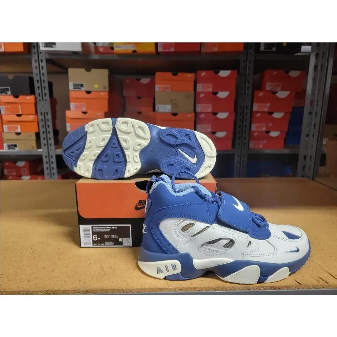 Nike shoes - Nike Air Diamond Turf II (GS) - Sail Mystic Navy Blue Grey 7