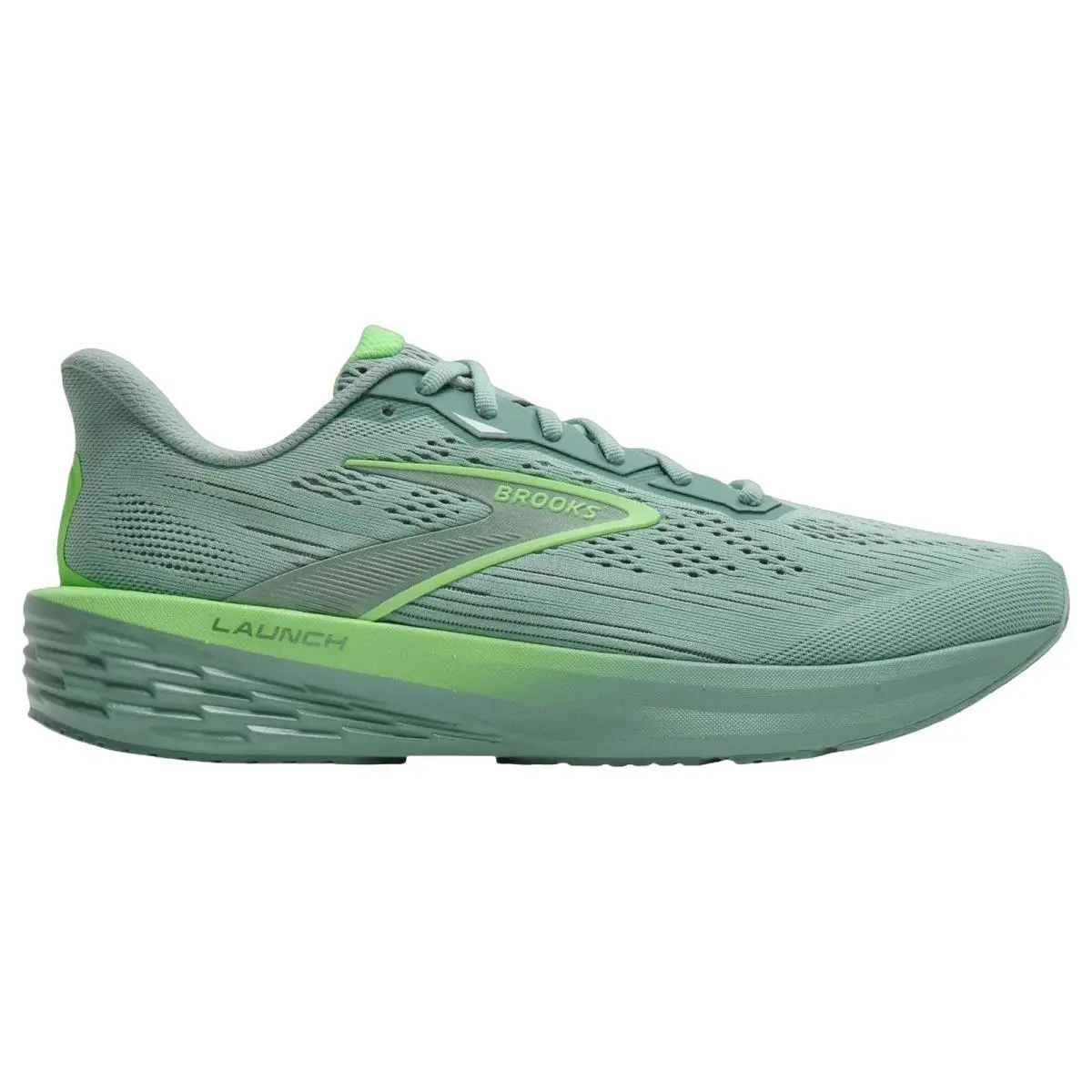 Brooks shoes - Brooks Launch 12 - Launch - 1104811D306 - Gray/Mist/Green 7